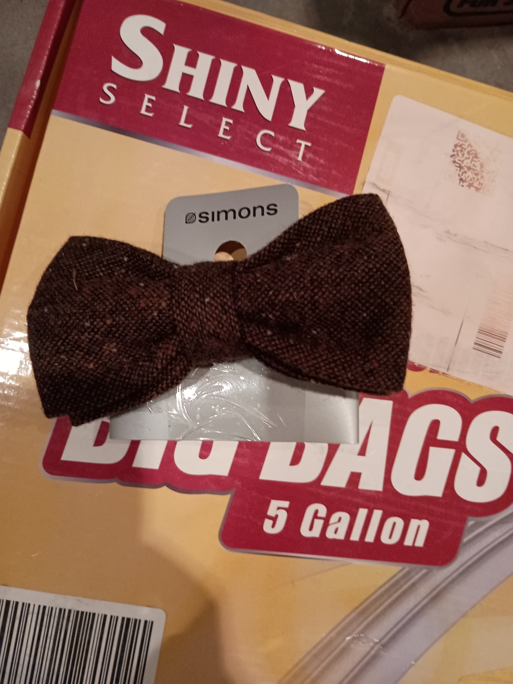 Simons Men’s Brown Textured Bow Tie